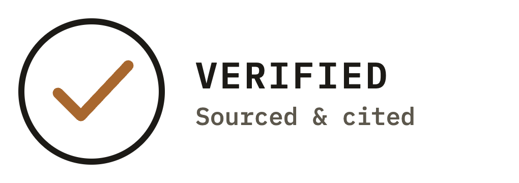 Verified: sourced and cited